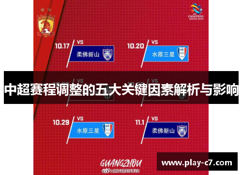 中超赛程调整的五大关键因素解析与影响